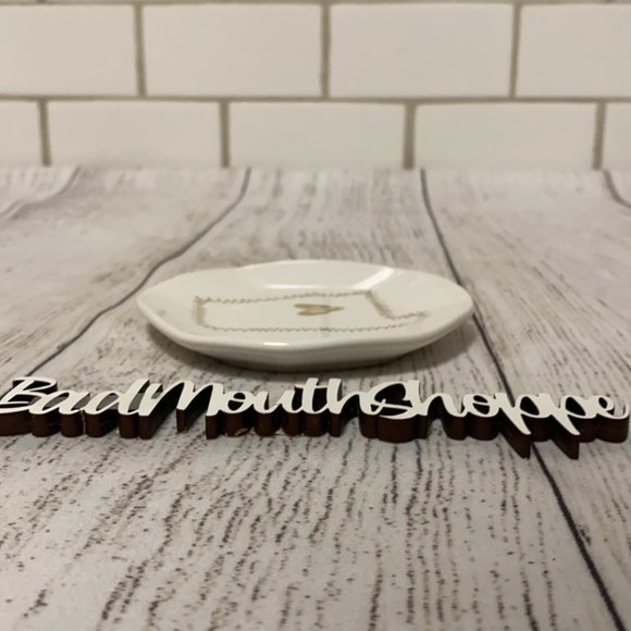 Francesca's Alabama Jewelry Trinket Ceramic Ring Tray - Picture 3 of 4